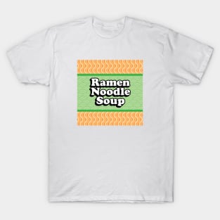 Instant Ramen Noodle Soup Packet Green T-Shirt